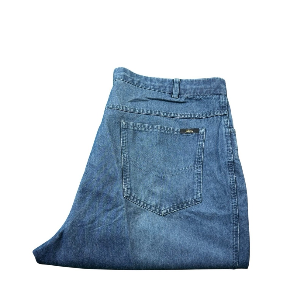 Brioni Marmolada Lightwash Soft Denim Mens Straight Jeans 38x28 071032